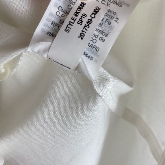 NWT J. Crew Curvy Slim Stretch Perfect Shirt Size 18 White Blouse Career Staple - Picture 14 of 15